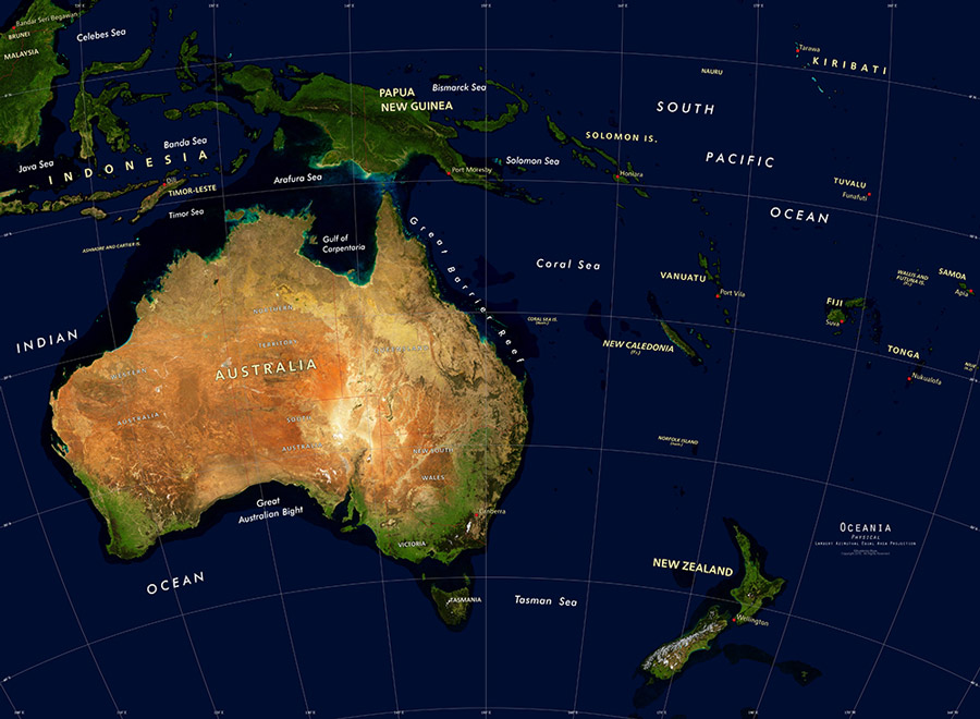 Карта земли австралии. Австралия материк. Материк Австралия и Океания. Австралия материк из космоса. Австралия и Океания со спутника.