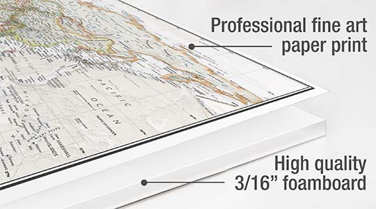 Pinboard Pushpin Map