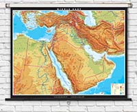 Middle East Physical Map
