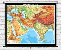 Southwestern Asia Physical Map