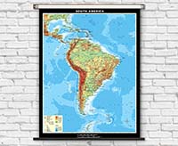 South America Physical Map