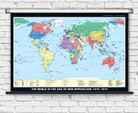 The World in the Age of New Imperialism, 1870-1914 History Map