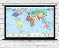 The World from 1919 to the End of World War II, 1919-1945 History Map