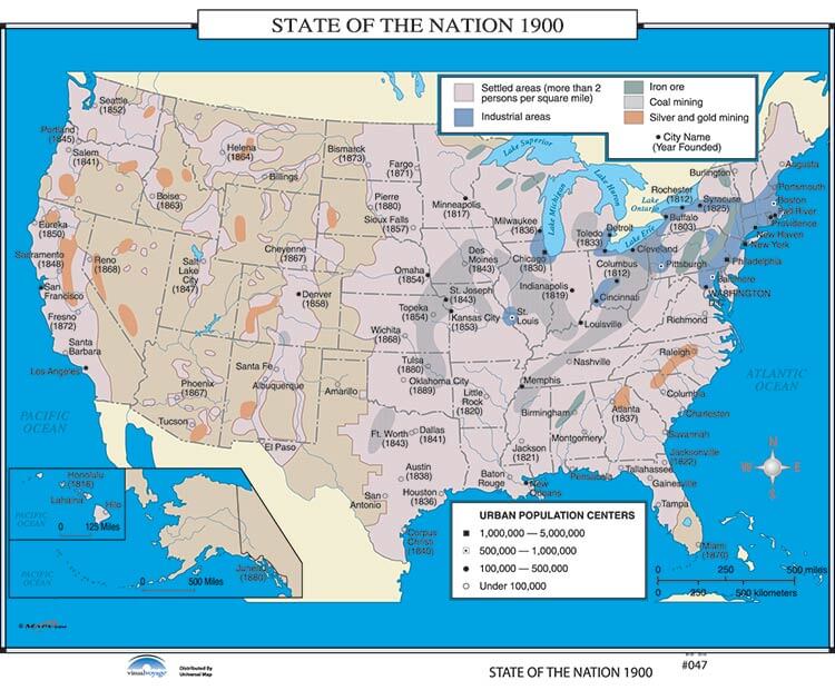 Custom U.S. History Map Sets - Multi-Map Spring Roller Combo | World ...