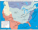 French, Spanish & English Settlements in N.A. to 1776