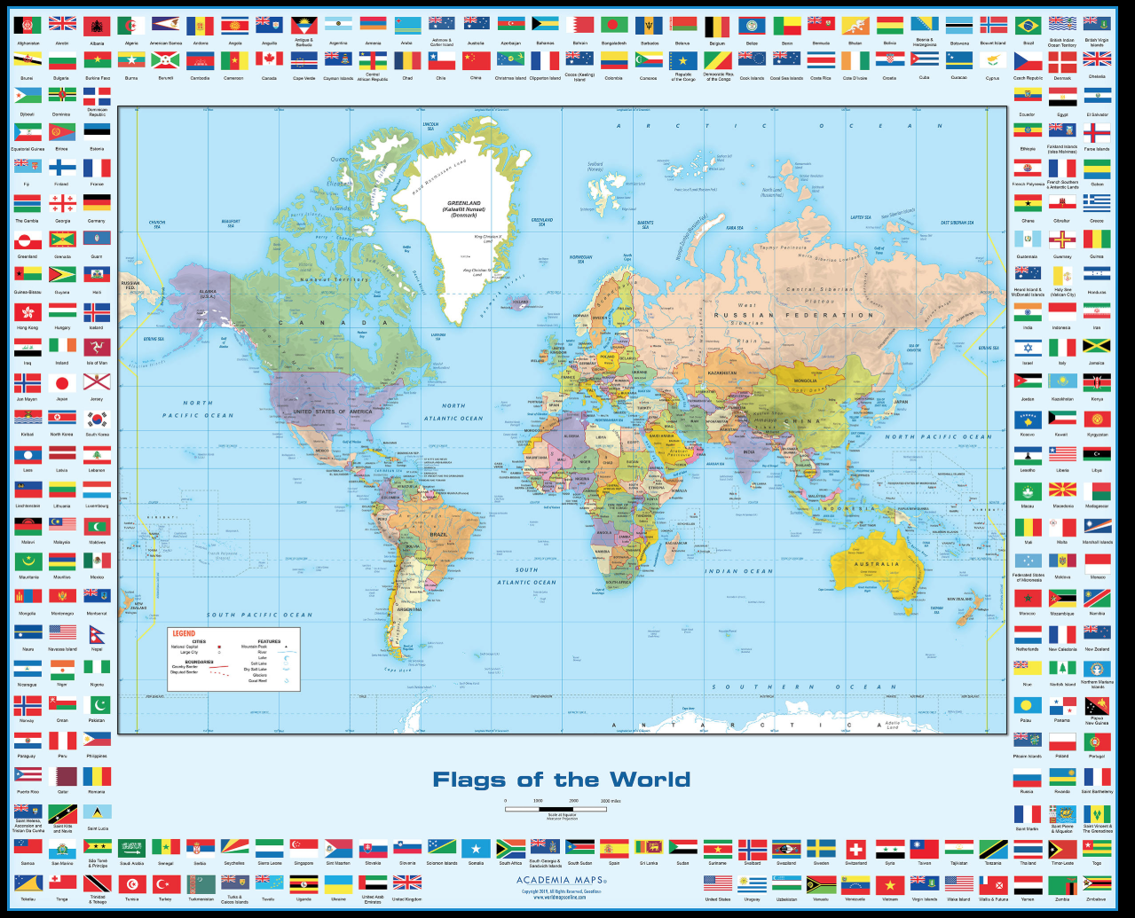 Some world map info