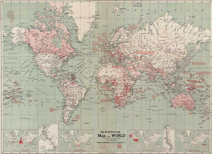 Historic Map Of WW1 Conflicts