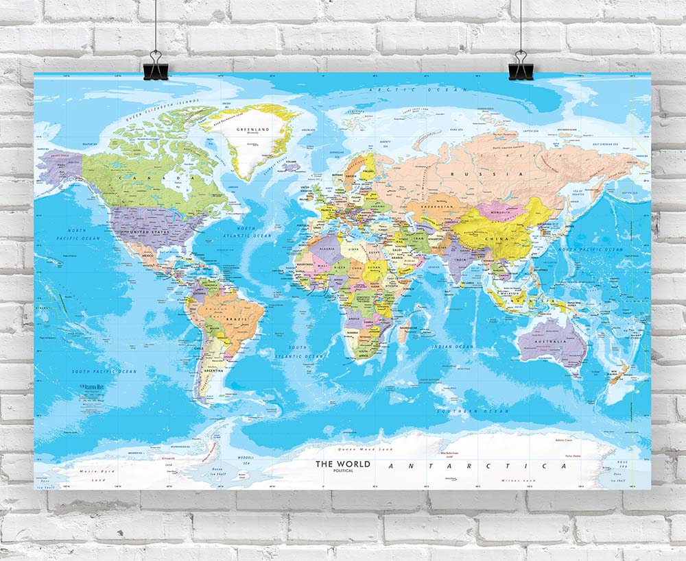 World Political Wall Map