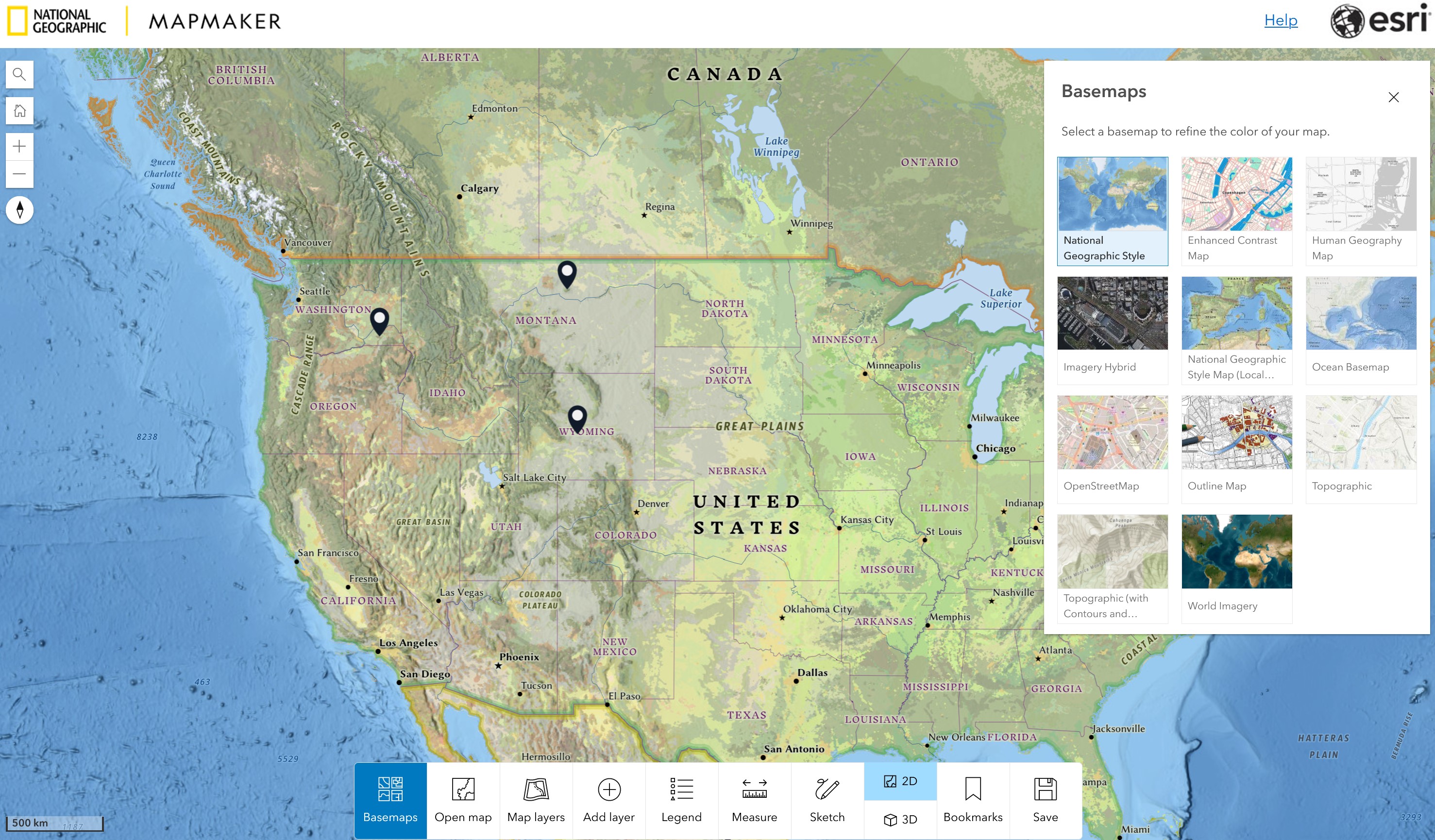 5 Interactive Mapping Tools That - National Geographic Mapmaker Interactive 