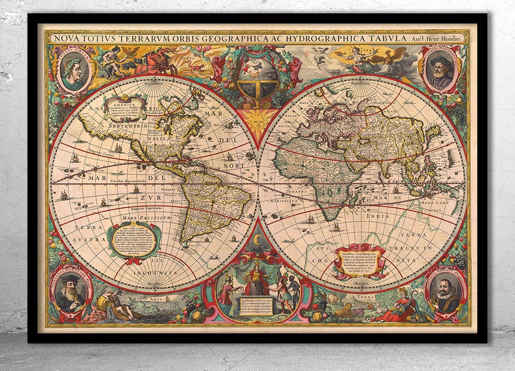 Historic World Map - 1630